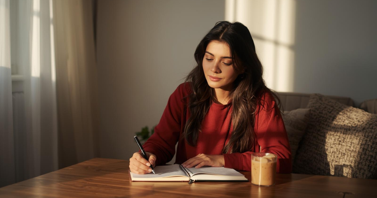 quiet morning reflection representing emotional reset in the new year